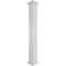 Ekena Millwork Craftsman Classic Square Non-Tapered Mid-Century Fretwork Column w/ Crown Capital & Crown Base CC0810ENMIDCRCR - alternate 1